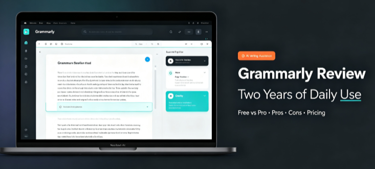 Grammarly software review screenshot for 2 years daily use